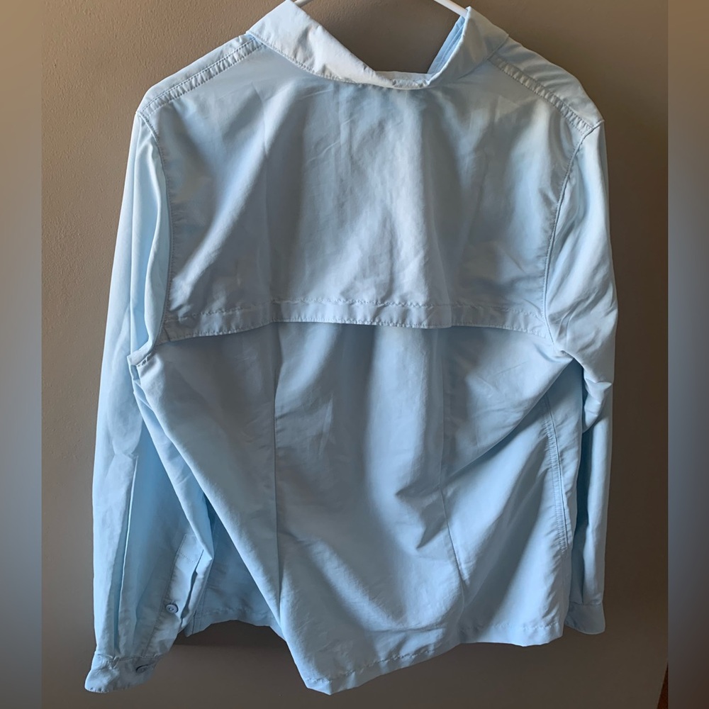 L.L. Bean Women's Tropicwear Shirt, Long-Sleeve Button Up Top - Picture 7 of 10